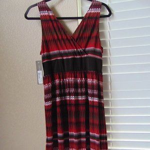 Red/Black Aztec Vintage Y2K Dress Sz XL NWT Never Worn
